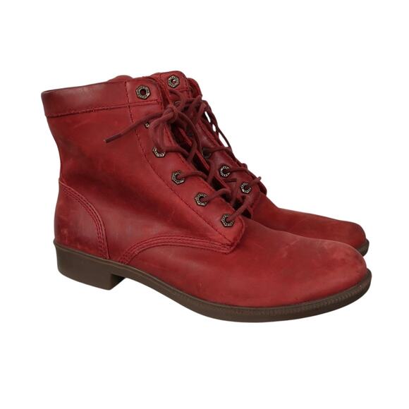 Kodiak Original All Season Waterproof Red Leather Lace-Up Boots Womens 11 - Picture 1 of 7